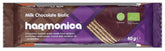 เวเฟิลครีมนมและโกโก้เคลือบช็อกโกแลตนมพร้อมโปรไบโอติก ออร์แกนิค 40 กรัม - HARMONICA